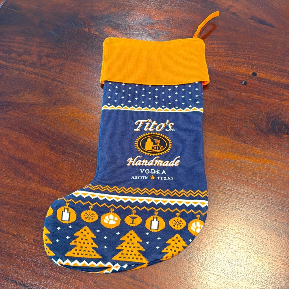 TITO’s VODKA knit stocking